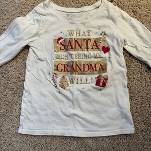 The Children's Place White and Red Long Sleeve Tee